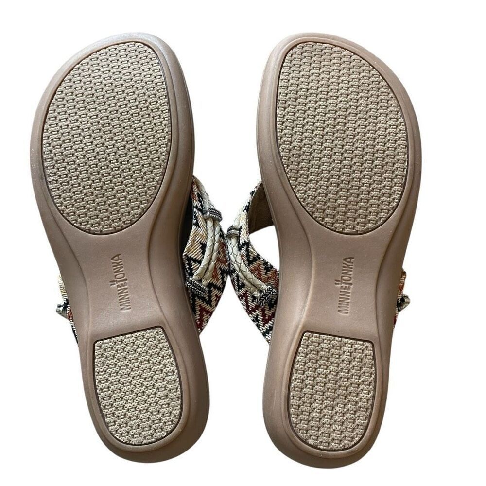 Minnetonka Silverthorne 360 Southwest Flip Flop Sandals Women’s Size 9  5909288 - Picture 5 of 5